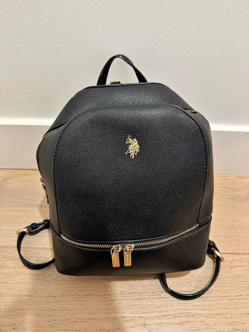 U.S. Polo Assn. Classic Solid Backpack. Black